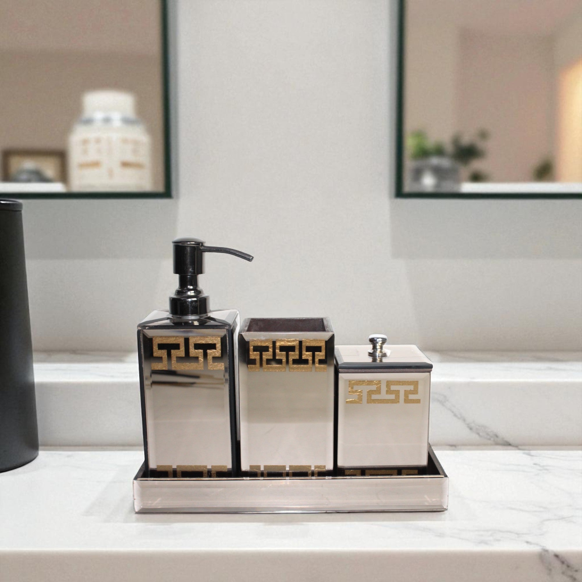 4-Pieces Luxury Bathroom Accessory Set