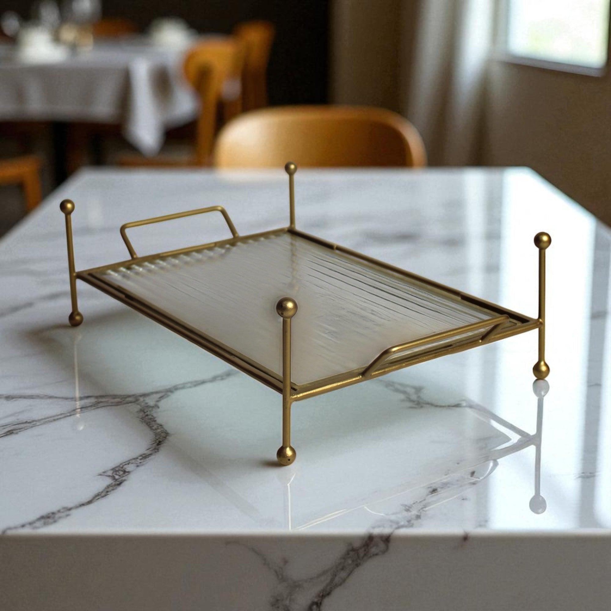 Premium Metal Serving Food Platter