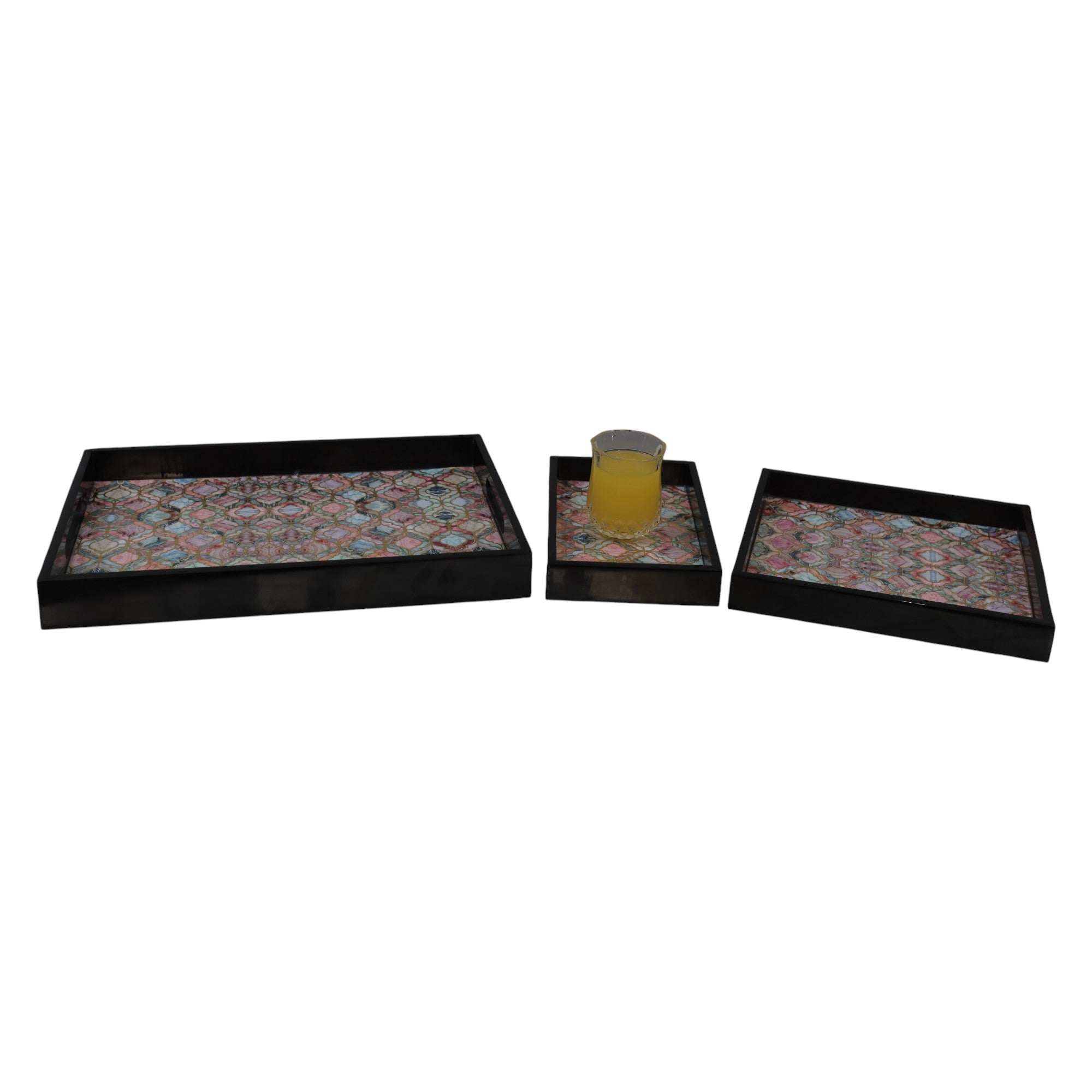 Stylish 3-Piece Dining Tray Set