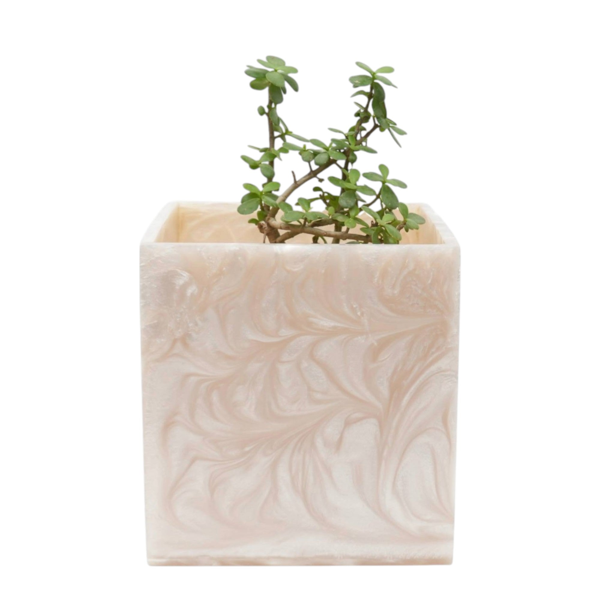 Beige Resin Dustbin