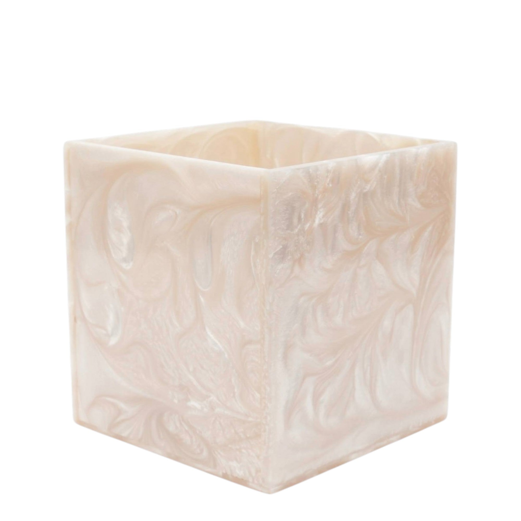 Beige Resin Dustbin
