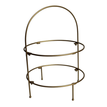 Premium Metal Medium Dome Shape Double Tray Food Platter