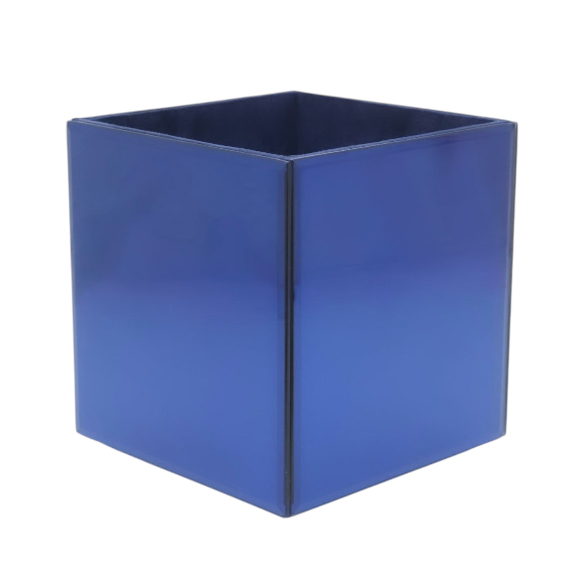 Blue Mirror Dustbin