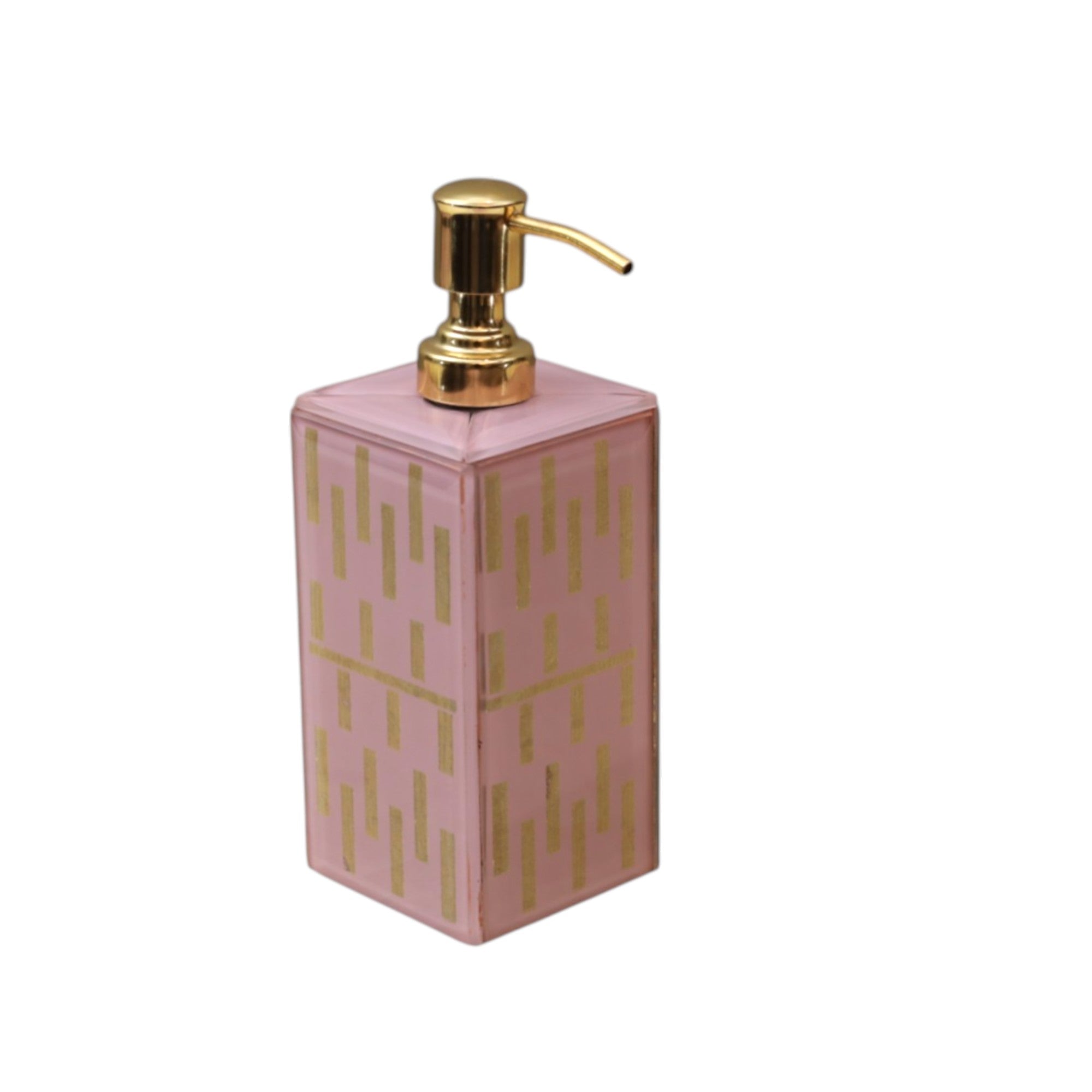 Premium Pink Golden Soap Dispenser for Modern Bathrooms