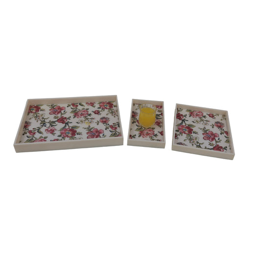 Premium Handcrafted Set of 3 Trays