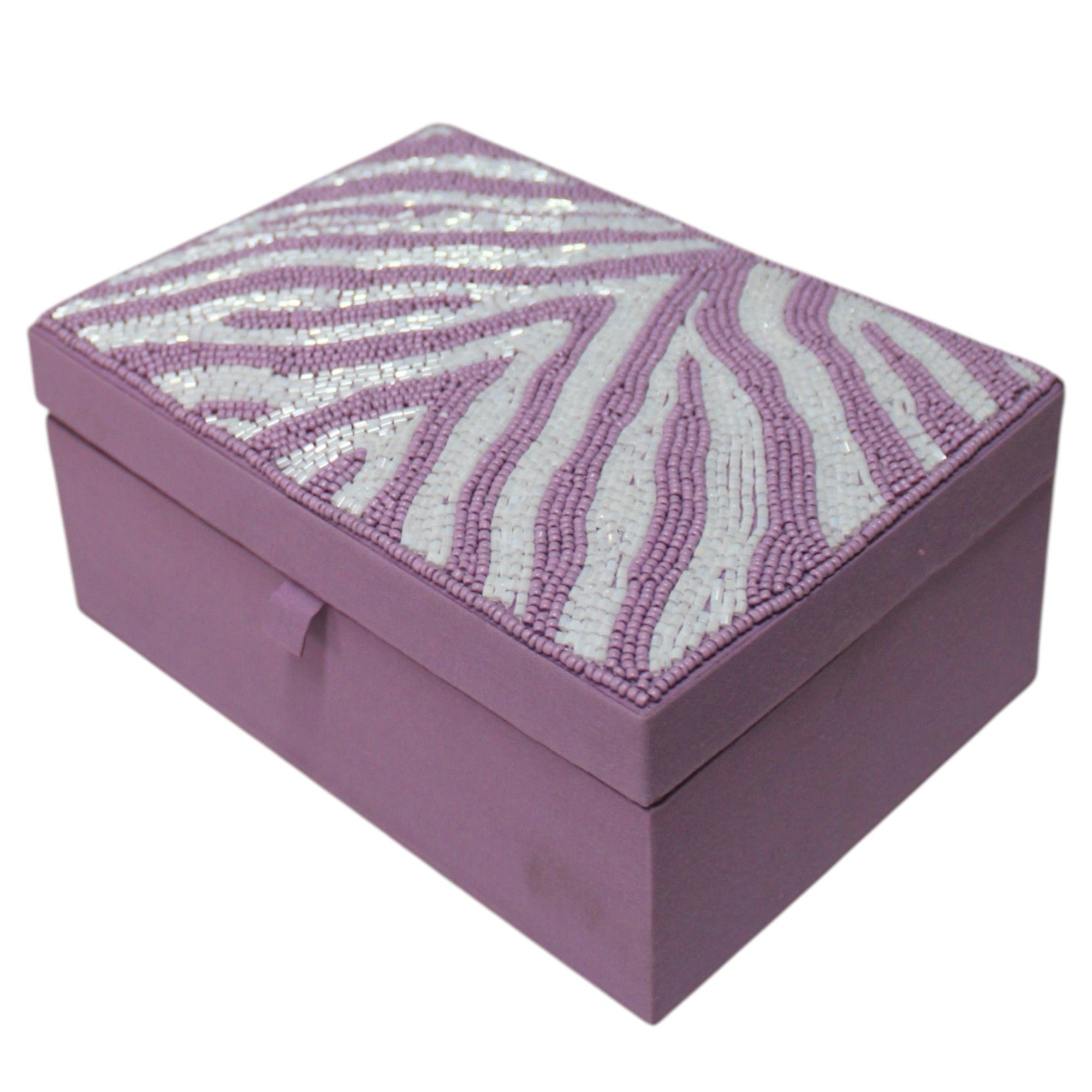 Handcrafted Zebra Print Beaded Gifting Box