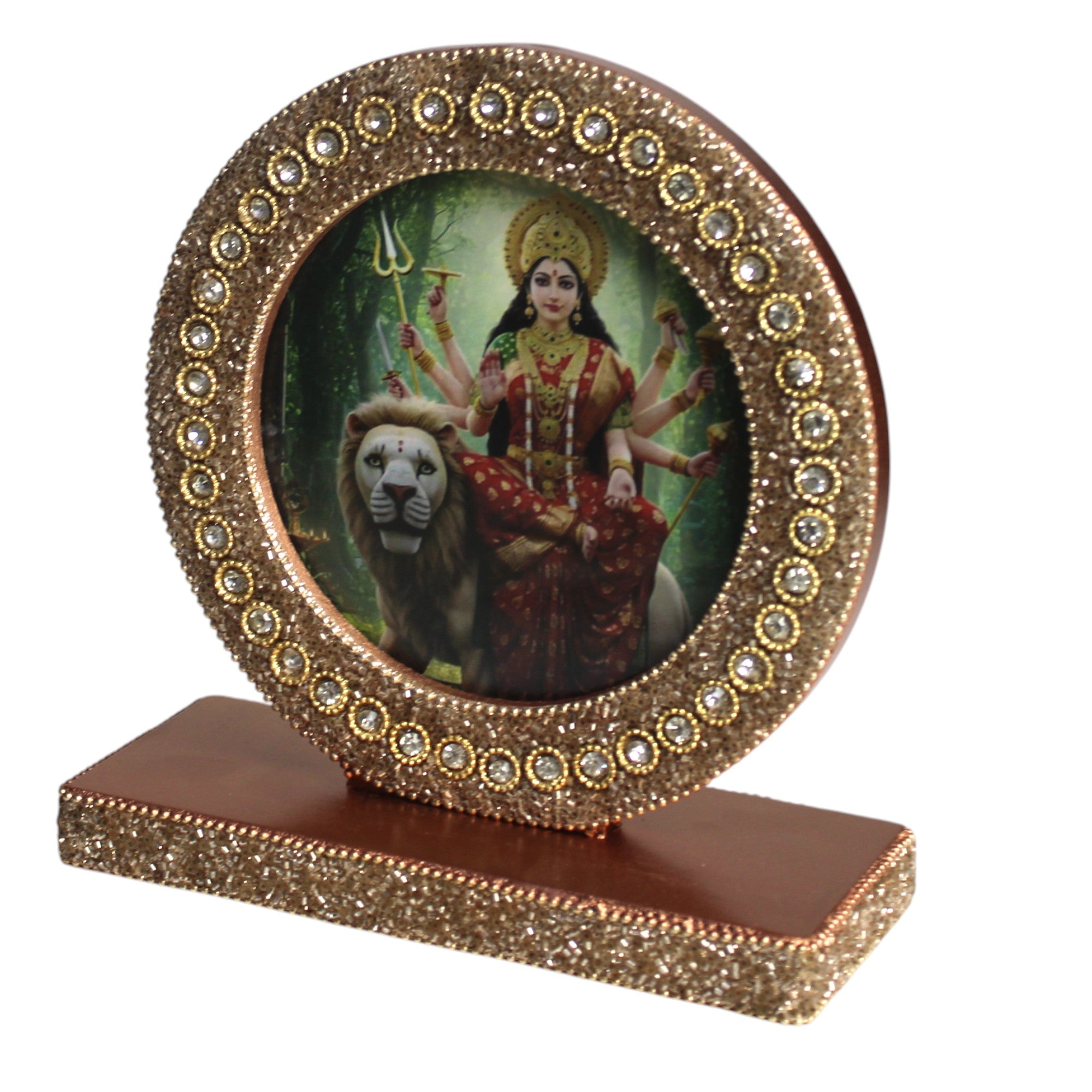 Sherawali Mata Tabletop Photo Frame for Blessings